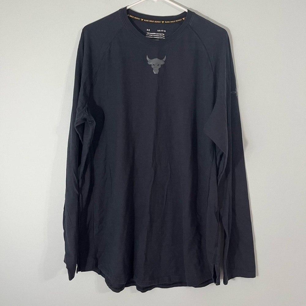 Under Armour The Charged Cotton Tee. Loose Fit. Black. Men’s Size Large.